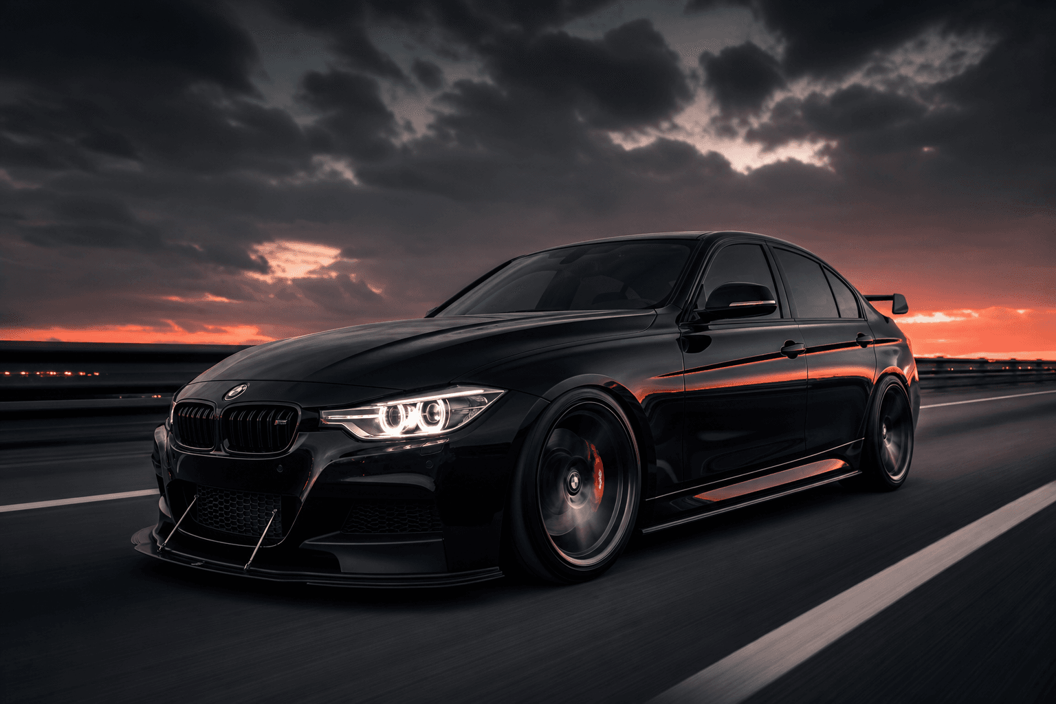 BMW F30 Performance — Front Lip · Side Skirts · M-Sport Grille